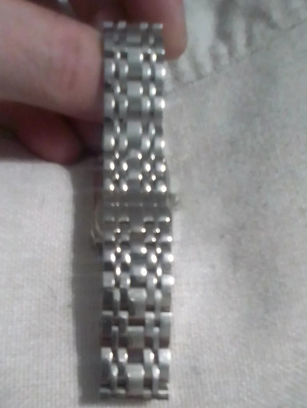 Bulova Futuro Quadra Diamond Accent Stainless Steel Quarts Watch 21×32 MM